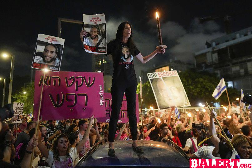 Tel Aviv Protests for Release of Hostages Held by Hamas