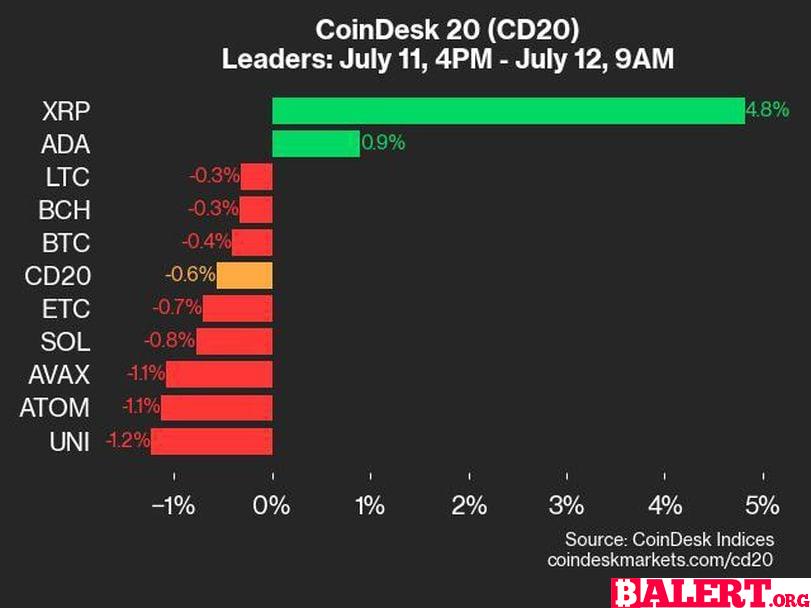 CoinDesk Daily Market Update