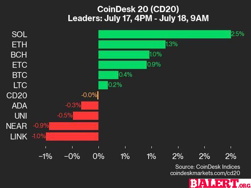 CoinDesk Indices Daily Market Update