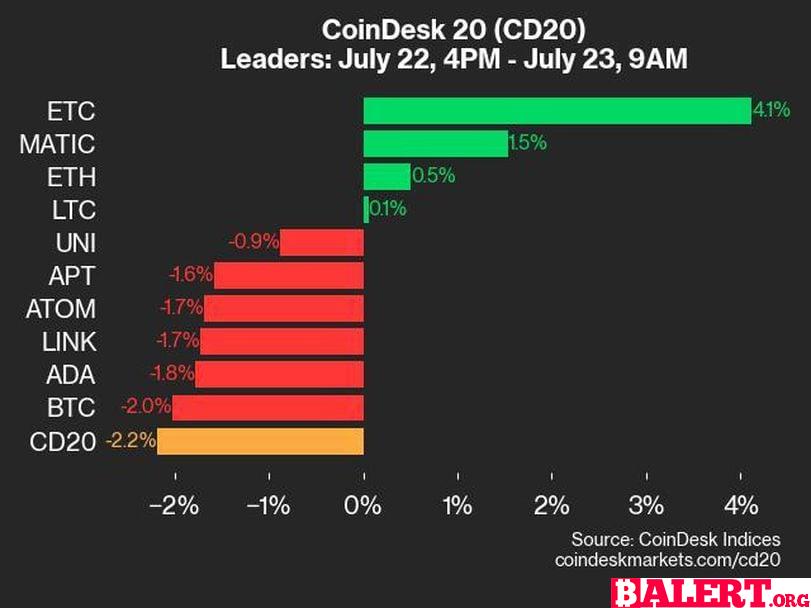 CoinDesk Indices Daily Market Update