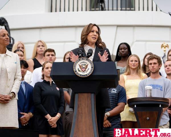 Kamala Harris Makes First Public Appearance Post-Biden's Exit