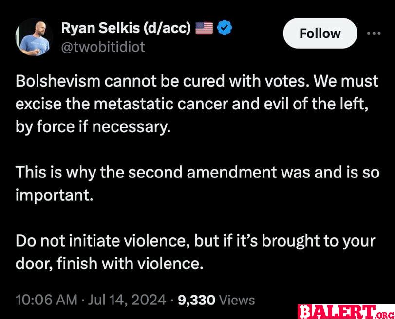 Ryan Selkis Faces Backlash for Controversial Social Media Posts After Trump Assassination Attempt