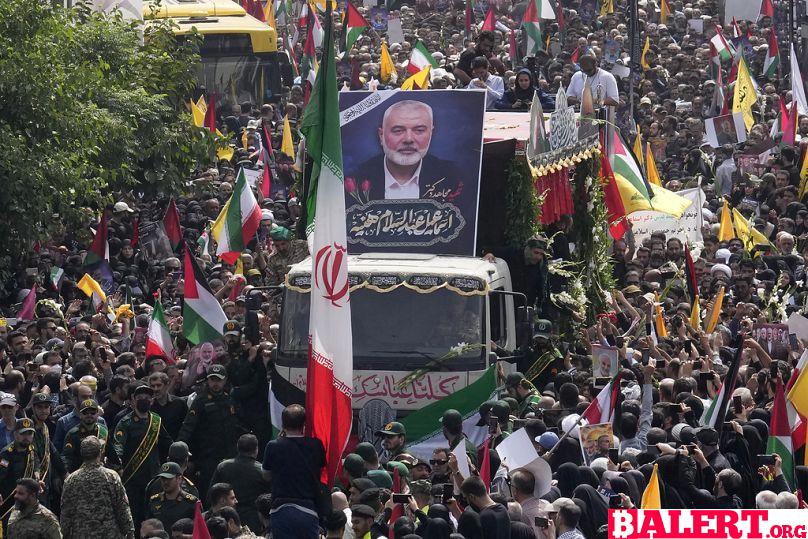 Massive Funeral Procession for Hamas Leader Ismail Haniyeh in Tehran