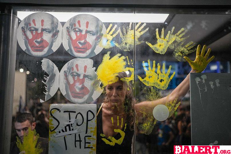 Protesters March in Tel Aviv for Hostage Awareness